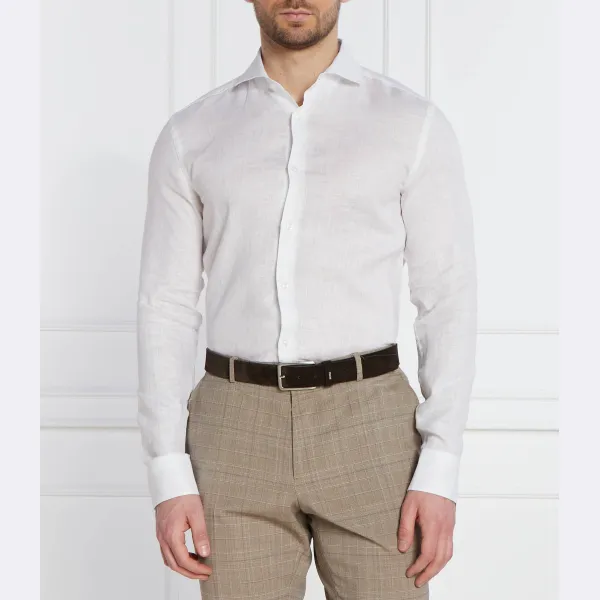 Льняная рубашка узкого кроя h-hank Boss, белый
Льняная рубашка узкого кроя h-hank Boss, белый
