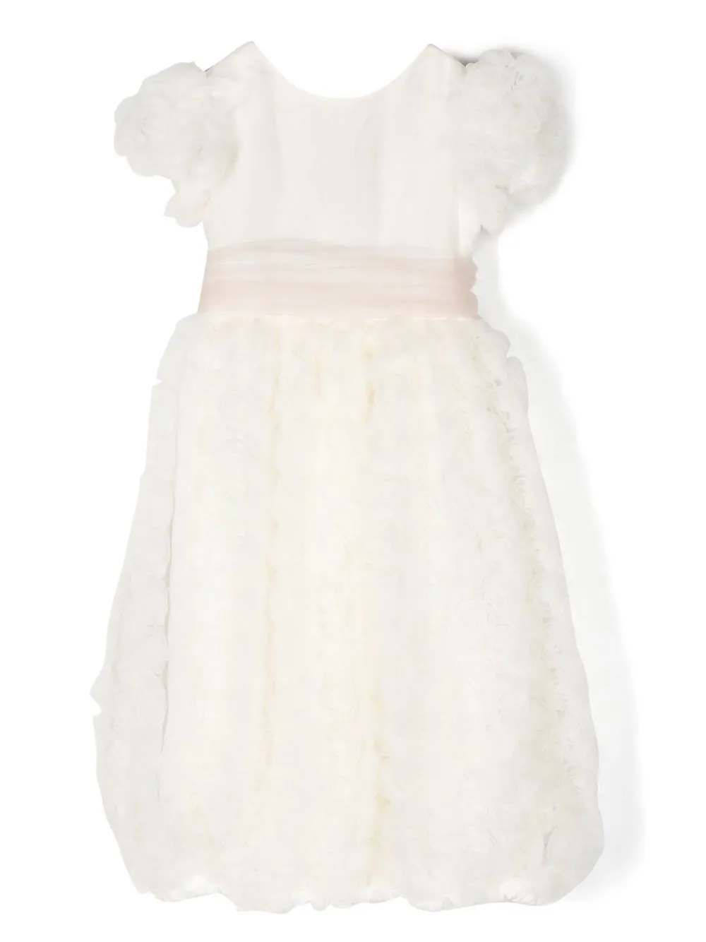 Шелковое платье с цветочной аппликацией La Stupenderia, нейтральный
Шелковое платье с цветочной аппликацией La Stupenderia, нейтральный