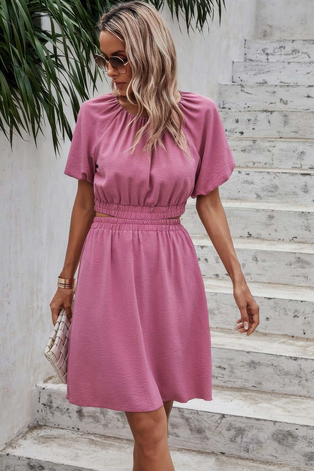 Два комплекта базовых эластичных футболок с круглым вырезом TRUEDAMES, розовый
Два комплекта базовых эластичных футболок с круглым вырезом TRUEDAMES, розовый