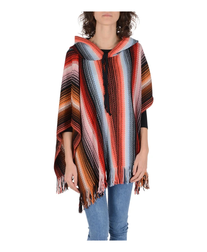 Пончо из смесовой шерсти Missoni, мультиколор
Пончо из смесовой шерсти Missoni, мультиколор