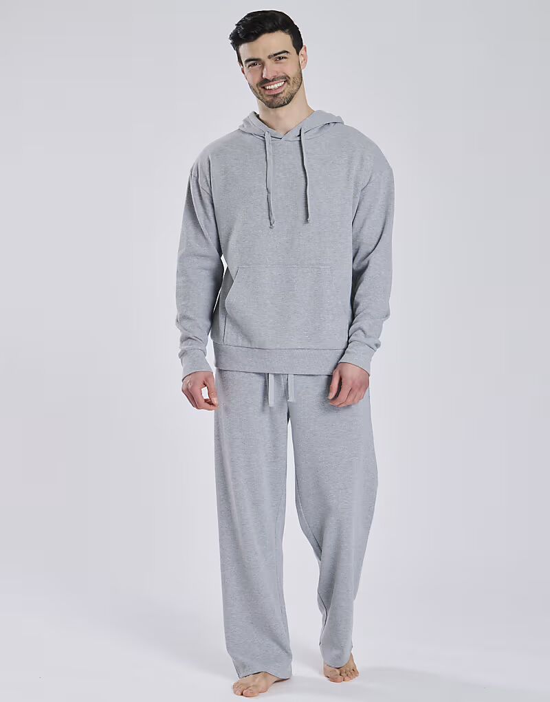 Мужские брюки для дома, вафельные, прямого кроя, серого цвета Loungeable
Мужские брюки для дома, вафельные, прямого кроя, серого цвета Loungeable