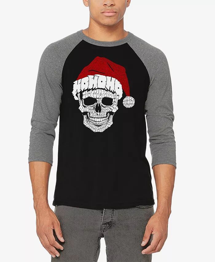 Футболка мужская бейсбольная с принтом черепа Санты и реглана LA Pop Art, мультиколор
Футболка мужская бейсбольная с принтом черепа Санты и реглана LA Pop Art, мультиколор