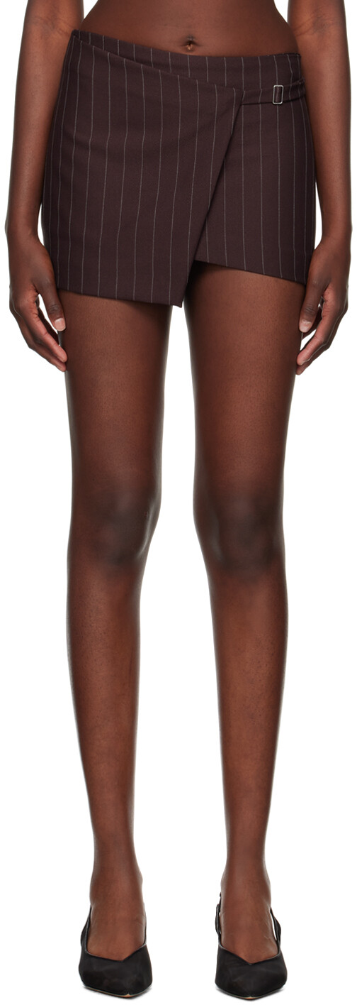 BEC + BRIDGE Коричневая мини-юбка из нефрита 
BEC + BRIDGE Коричневая мини-юбка из нефрита