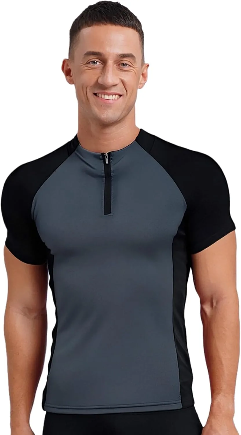 Мужская футболка с молнией Color Block Muscle, свободный крой, быстросохнущая Huimingda
Мужская футболка с молнией Color Block Muscle, свободный крой, быстросохнущая Huimingda