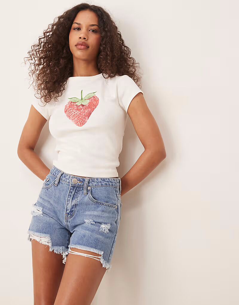 Гламурные джинсовые шорты аутентичного средне-синего цвета Glamorous
Гламурные джинсовые шорты аутентичного средне-синего цвета Glamorous