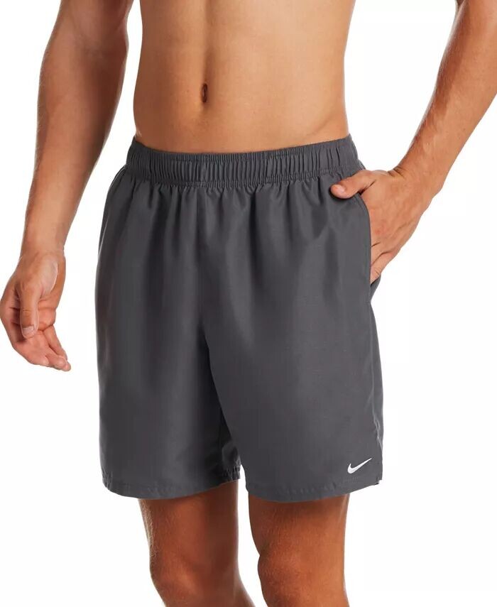 Мужские однотонные шорты для плавания Essential Lap 7 дюймов Nike, серый
Мужские однотонные шорты для плавания Essential Lap 7 дюймов Nike, серый