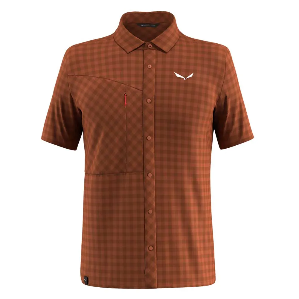 Рубашка с коротким рукавом Salewa Puez Dry, коричневый
Рубашка с коротким рукавом Salewa Puez Dry, коричневый