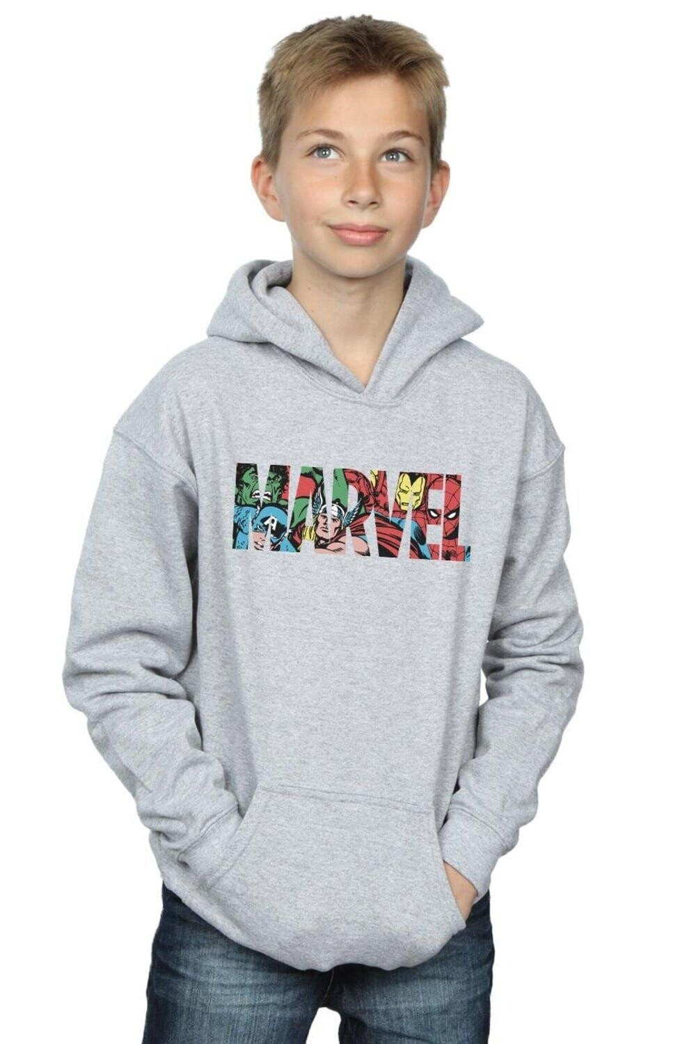 Толстовка с логотипом и наполнением Marvel Comics, серый
Толстовка с логотипом и наполнением Marvel Comics, серый
