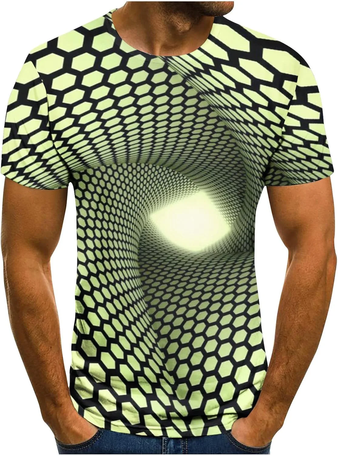 Футболка Unisex с 3D оптическим принтом, короткий рукав Zeiyignr
Футболка Unisex с 3D оптическим принтом, короткий рукав Zeiyignr