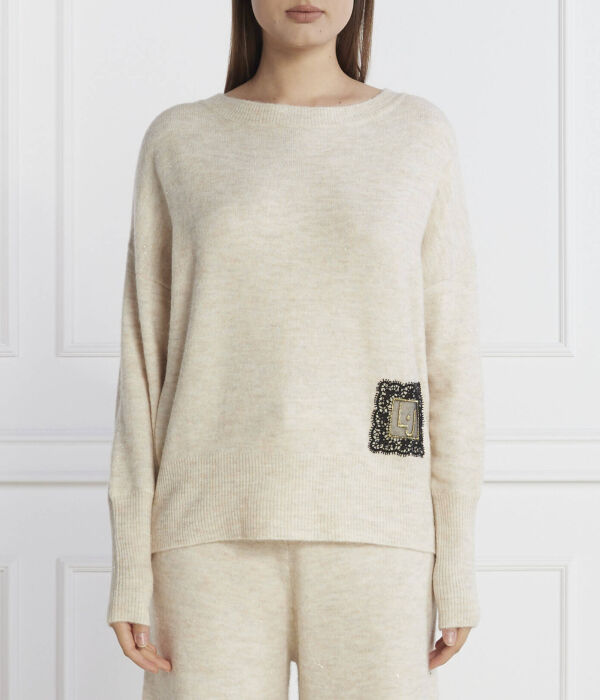 Джемпер женский Liu Jo Rose с вырезом лодочка, бежевый
Джемпер женский Liu Jo Rose с вырезом лодочка, бежевый