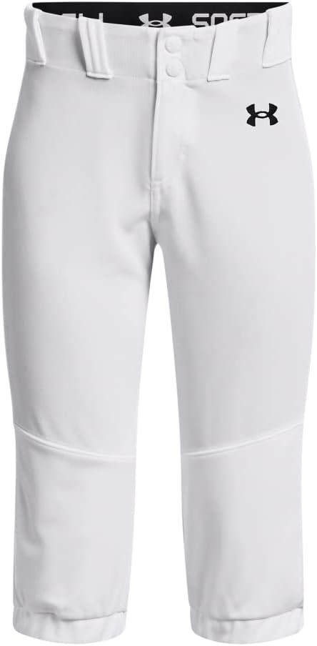 Under Armour Girls Utility Softball Pants 22, (100) White/Black
Under Armour Girls Utility Softball Pants 22, (100) White/Black