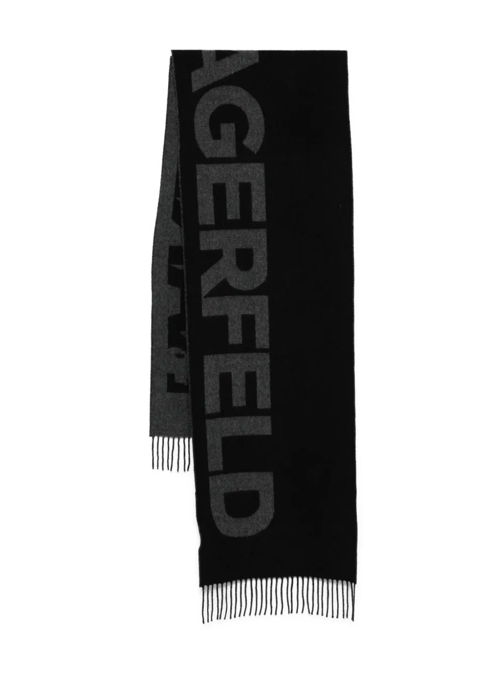 Шарф с бахромой и логотипом KARL LAGERFELD, черный
Шарф с бахромой и логотипом KARL LAGERFELD, черный
