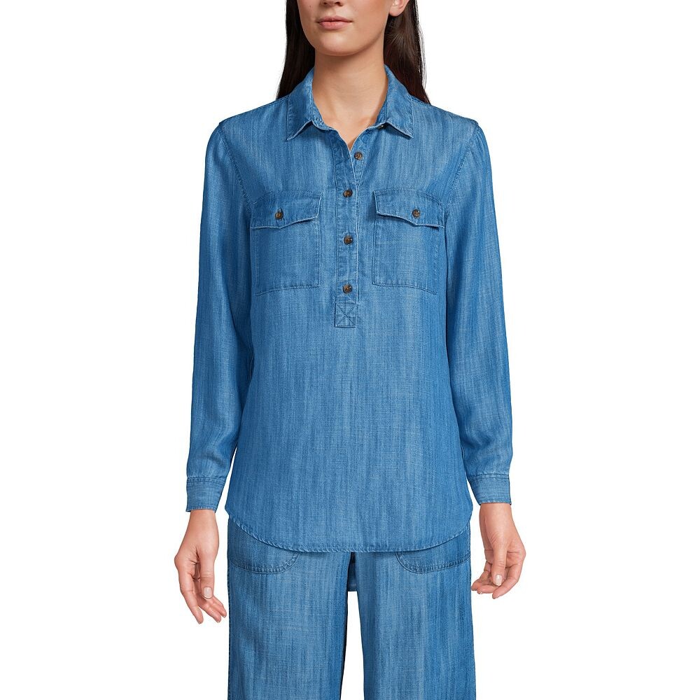 Женский топ Lands End Popover Lands' End, цвет Soft Indigo
Женский топ Lands End Popover Lands' End, цвет Soft Indigo