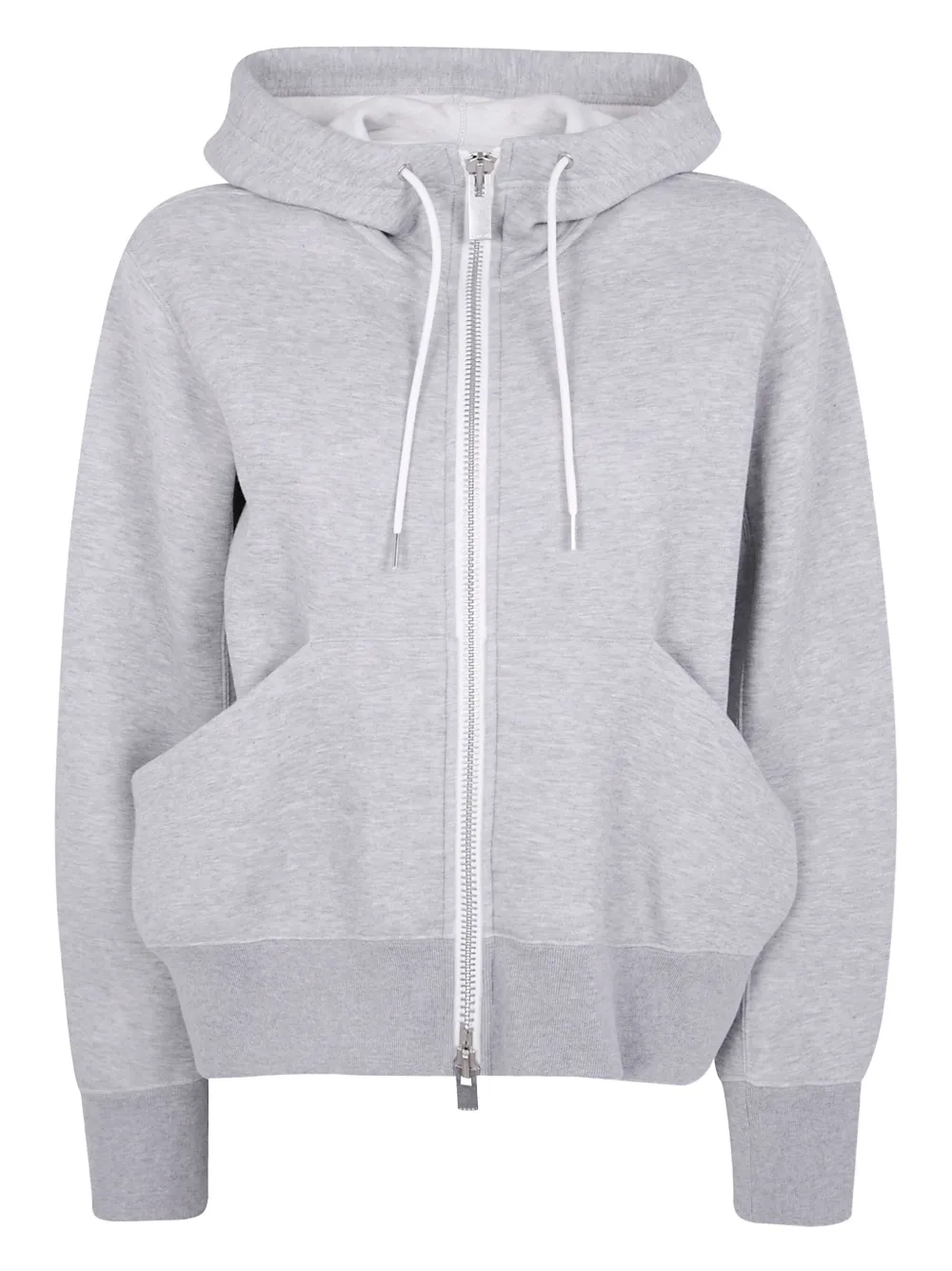 Толстовка с капюшоном из губчатой ткани и карманом на молнии спереди SACAI, серый
Толстовка с капюшоном из губчатой ткани и карманом на молнии спереди SACAI, серый