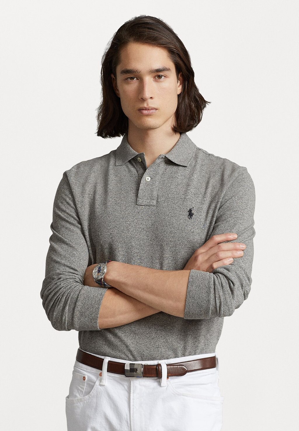 Рубашка поло Slim Long Sleeve Polo Ralph Lauren, цвет canterbury heather
Рубашка поло Slim Long Sleeve Polo Ralph Lauren, цвет canterbury heather