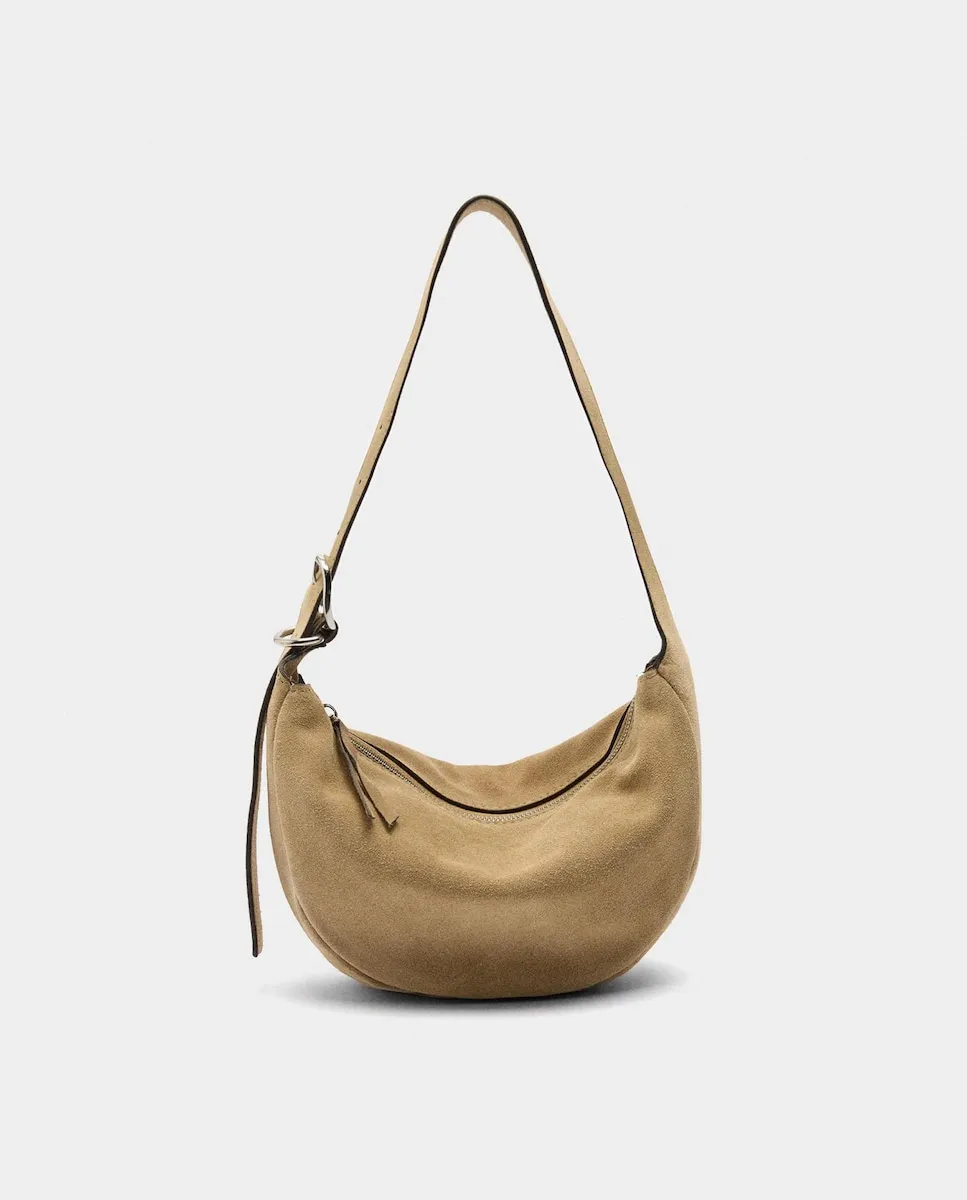 Женская кожаная сумка через плечо в стиле хобо с застежкой-молнией, гладкая Parfois, песочный
Женская кожаная сумка через плечо в стиле хобо с застежкой-молнией, гладкая Parfois, песочный