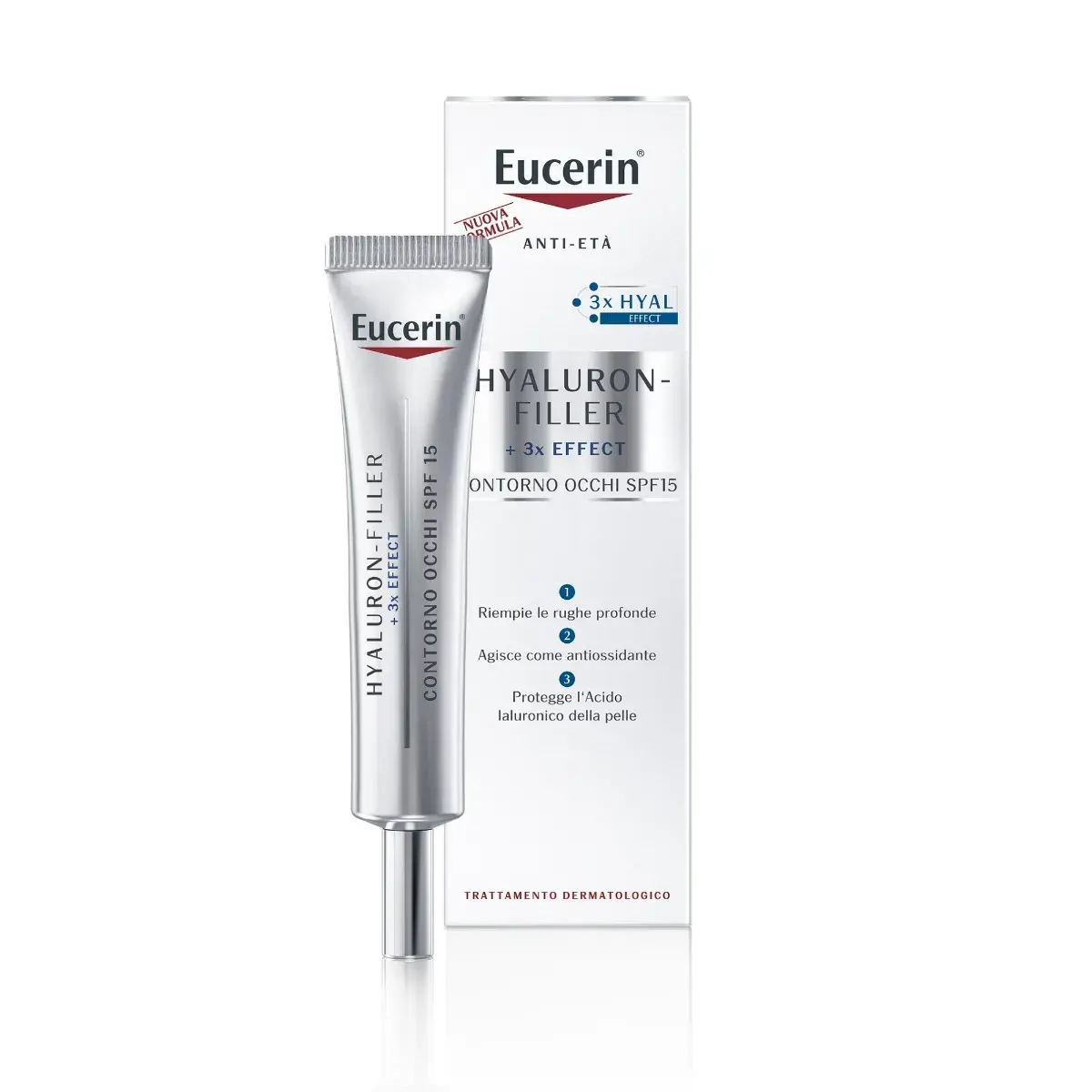 Eucerin Hyaluron Filler Eye SPF 15 15 мл Для контура глаз
Eucerin Hyaluron Filler Eye SPF 15 15 мл Для контура глаз