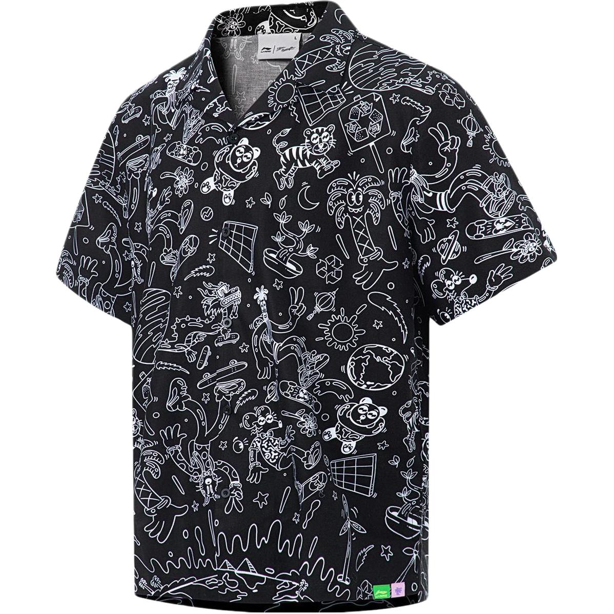 LiNing Рубашка Li Ning X Steven Harrington мужская black
LiNing Рубашка Li Ning X Steven Harrington мужская black