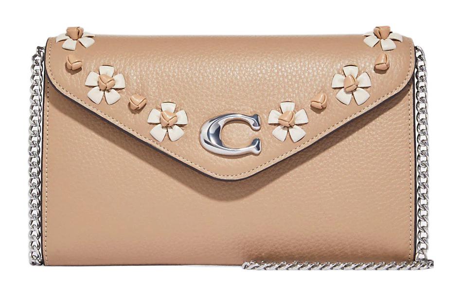 COACH Кожаный конверт кроссбоди малого размера молочный чайный бежевый
COACH Кожаный конверт кроссбоди малого размера молочный чайный бежевый