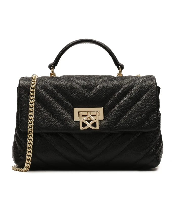 Маленькая стеганая сумочка с декоративной застежкой. Kazar, черный
Маленькая стеганая сумочка с декоративной застежкой. Kazar, черный