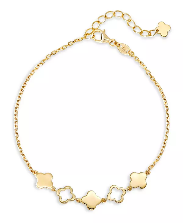 Браслет-Цепочка Clover из 14-каратного золота, длина 6,5–7,5 дюймов, вес около 2,9 грамма. Devata, gold
Браслет-Цепочка Clover из 14-каратного золота, длина 6,5–7,5 дюймов, вес около 2,9 грамма. Devata, gold