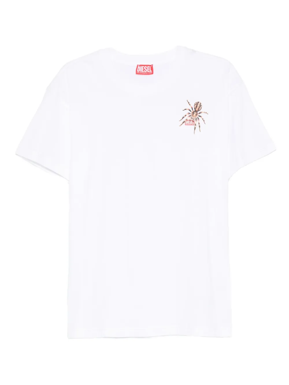 Футболка из хлопка с паучьим принтом DIESEL, белый
Футболка из хлопка с паучьим принтом DIESEL, белый