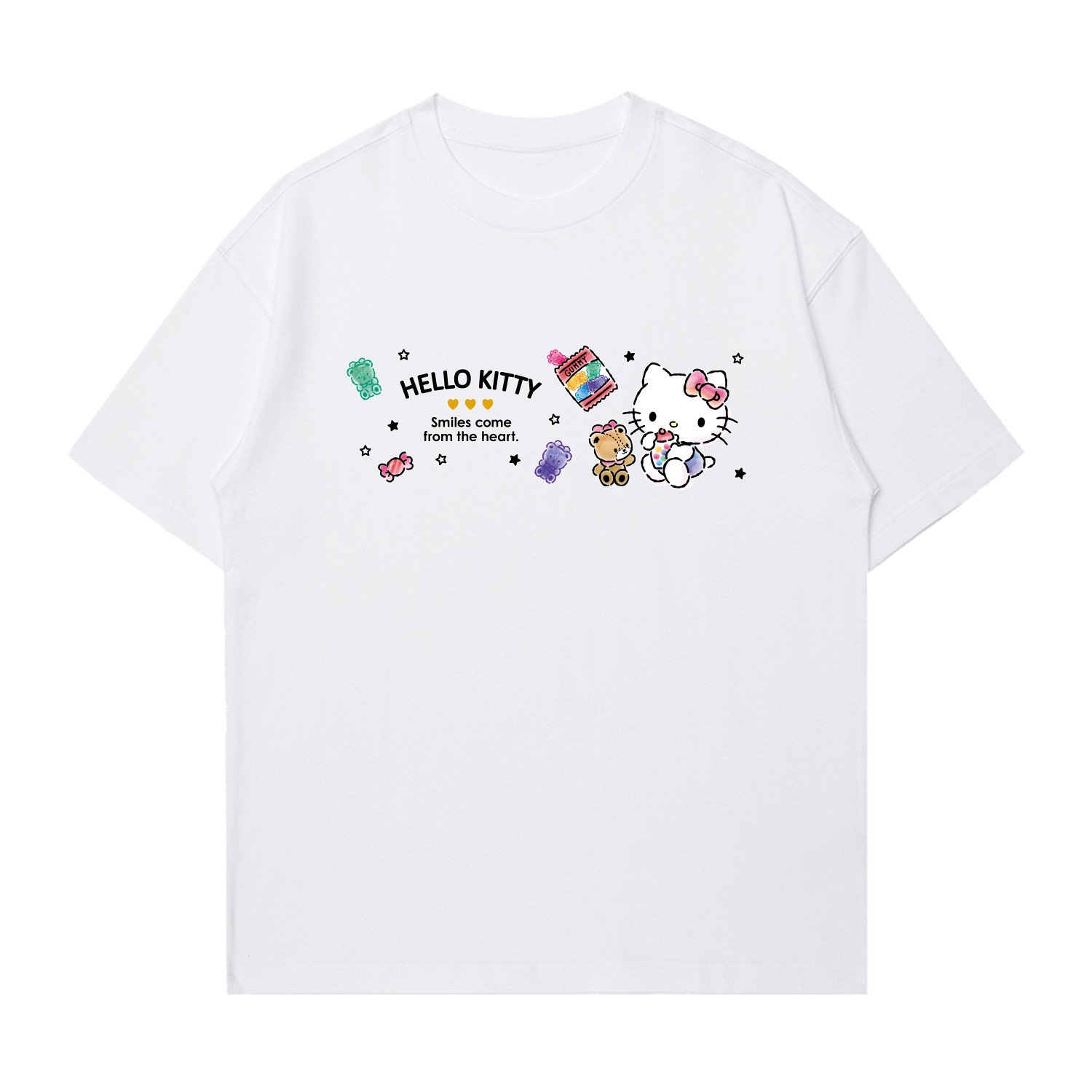 Sanrio Футболка Hello Kitty Unisex черная, белая
Sanrio Футболка Hello Kitty Unisex черная, белая