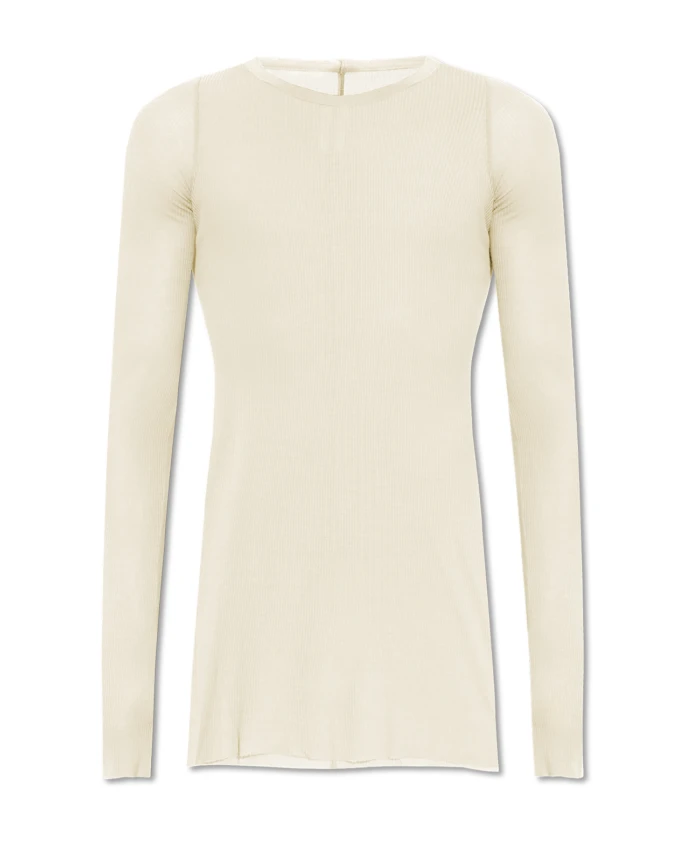 Рубчатая футболка в рубчик Rick Owens, бежевый
Рубчатая футболка в рубчик Rick Owens, бежевый