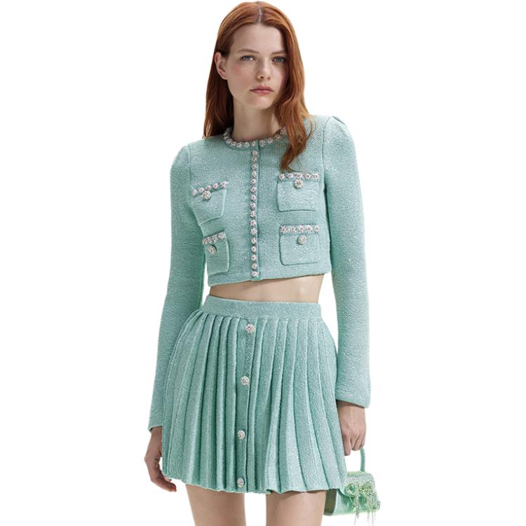 Куртка пальто женская мятно-зеленая Self-portrait
Куртка пальто женская мятно-зеленая Self-portrait