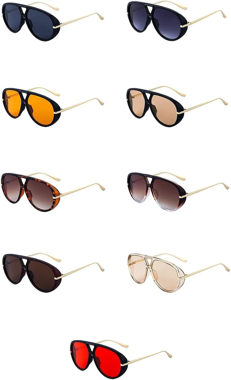 Солнцезащитные очки-пилот COTIA большого размера для женщин и мужчин, модные ретро-очки с большой квадратной и круглой оправой и двойной перемычкой, градиентные, Tea
Солнцезащитные очки-пилот COTIA большого размера для женщин и мужчин, модные ретро-очки с большой квадратной и круглой оправой и двойной перемычкой, градиентные, Tea