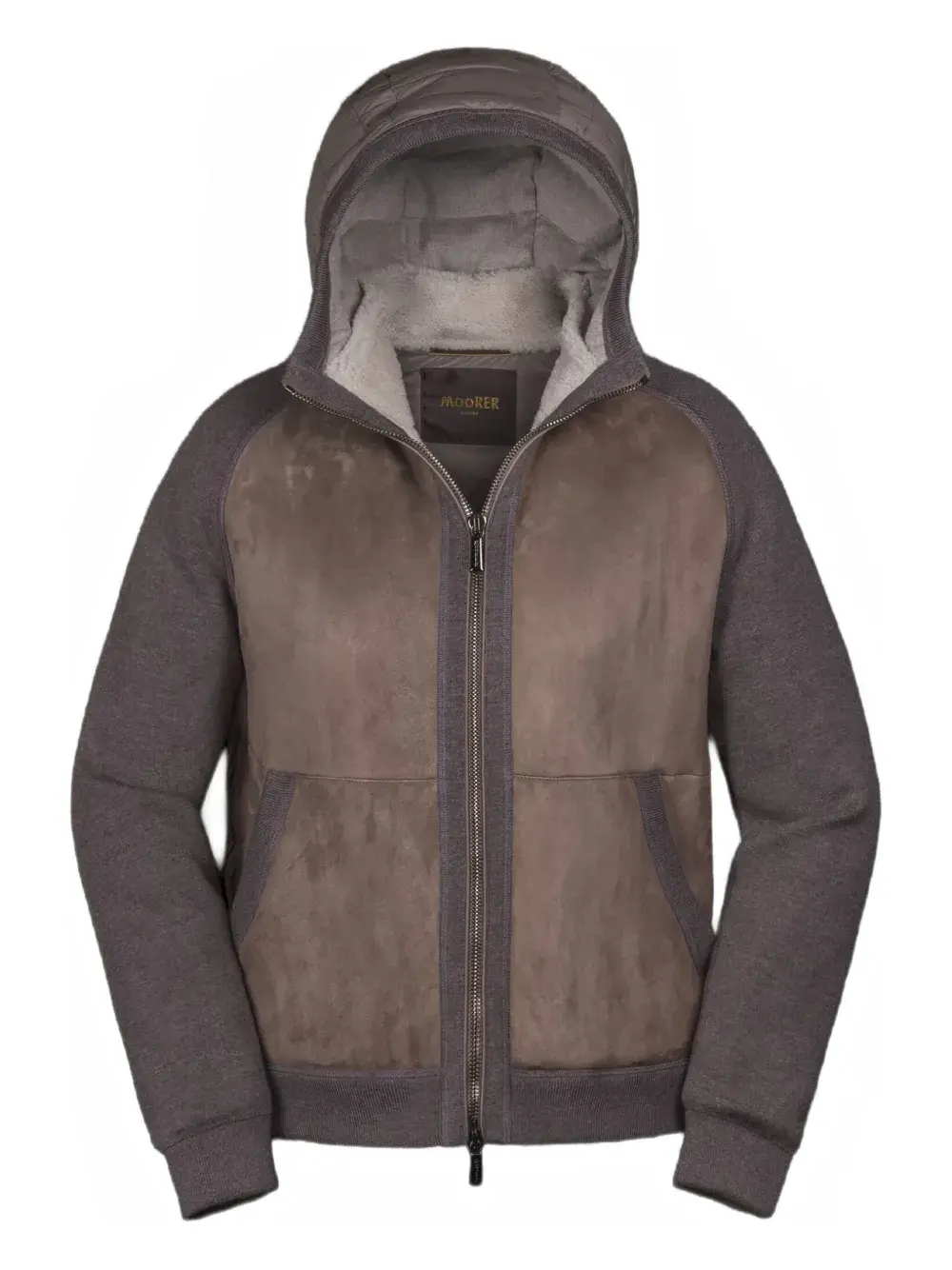 Куртка на молнии со вставками из овчины Moorer, коричневый
Куртка на молнии со вставками из овчины Moorer, коричневый
