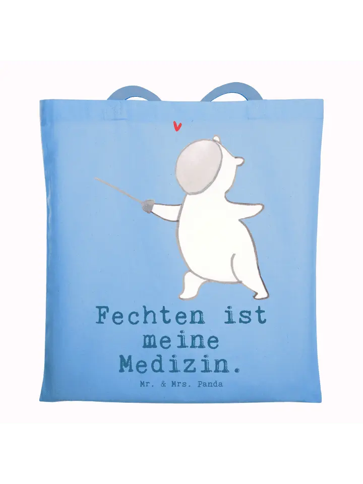 Сумка для переноски Mr & Mrs Panda Panda Fechten, небесно-синий
Сумка для переноски Mr & Mrs Panda Panda Fechten, небесно-синий