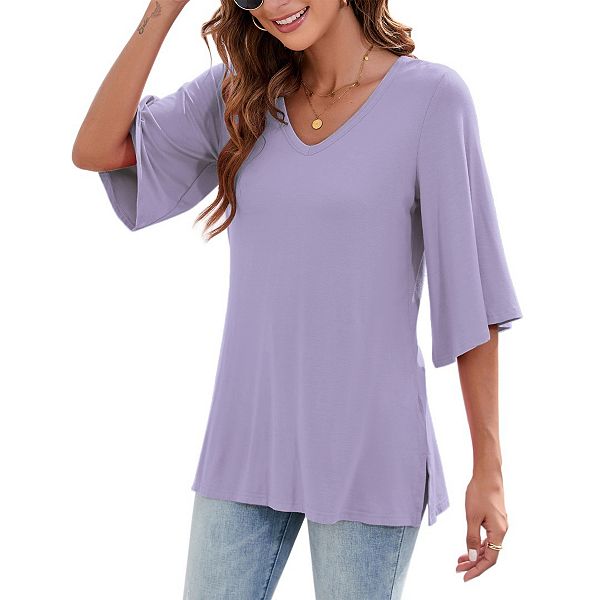 Женская блузка с 3/4 рукавом и v-образным вырезом Boddysize, Lilac
Женская блузка с 3/4 рукавом и v-образным вырезом Boddysize, Lilac