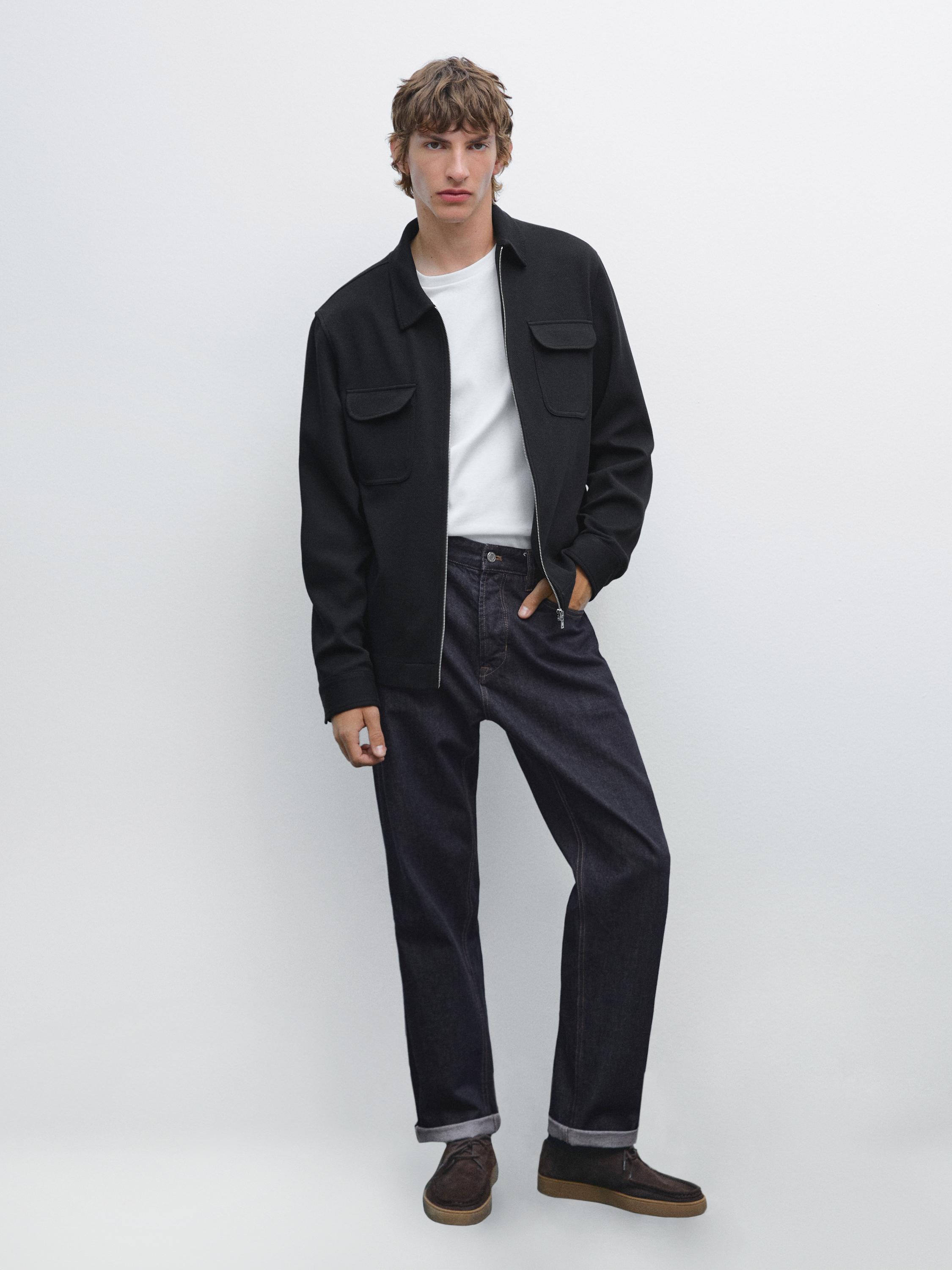 Куртка из хлопковой смесовой саржи с карманами Massimo Dutti, темно-синий
Куртка из хлопковой смесовой саржи с карманами Massimo Dutti, темно-синий