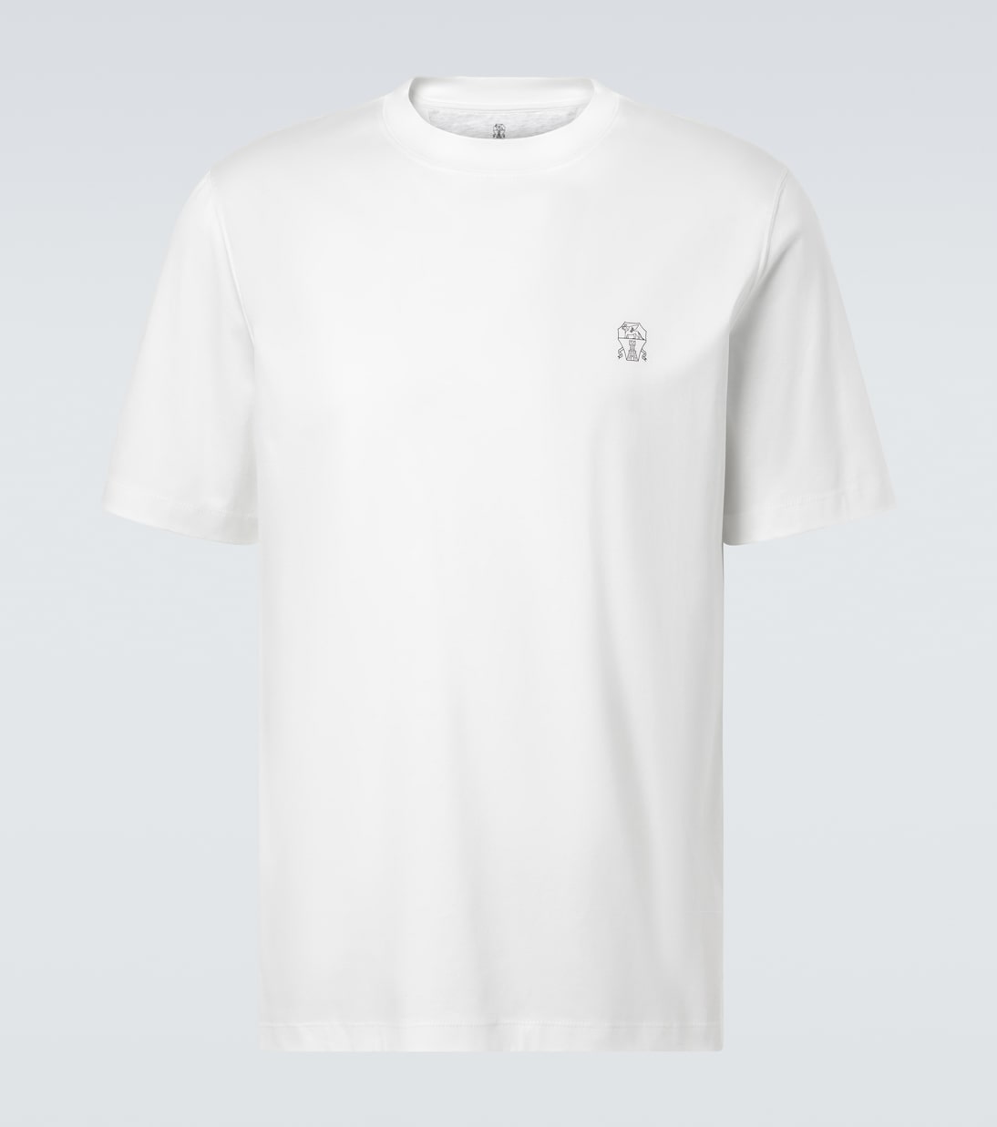 Футболка из хлопкового джерси с логотипом Brunello Cucinelli, Cbh20
Футболка из хлопкового джерси с логотипом Brunello Cucinelli, Cbh20