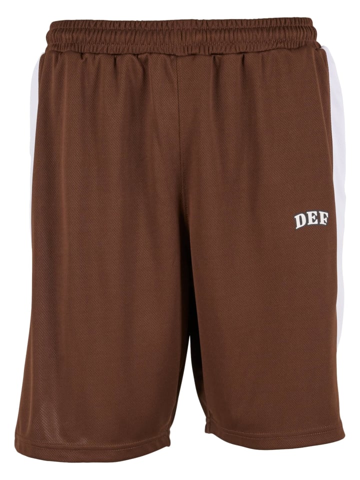 Сетчатые шорты DEF шоколадно-коричневого цвета DEF
Сетчатые шорты DEF шоколадно-коричневого цвета DEF
