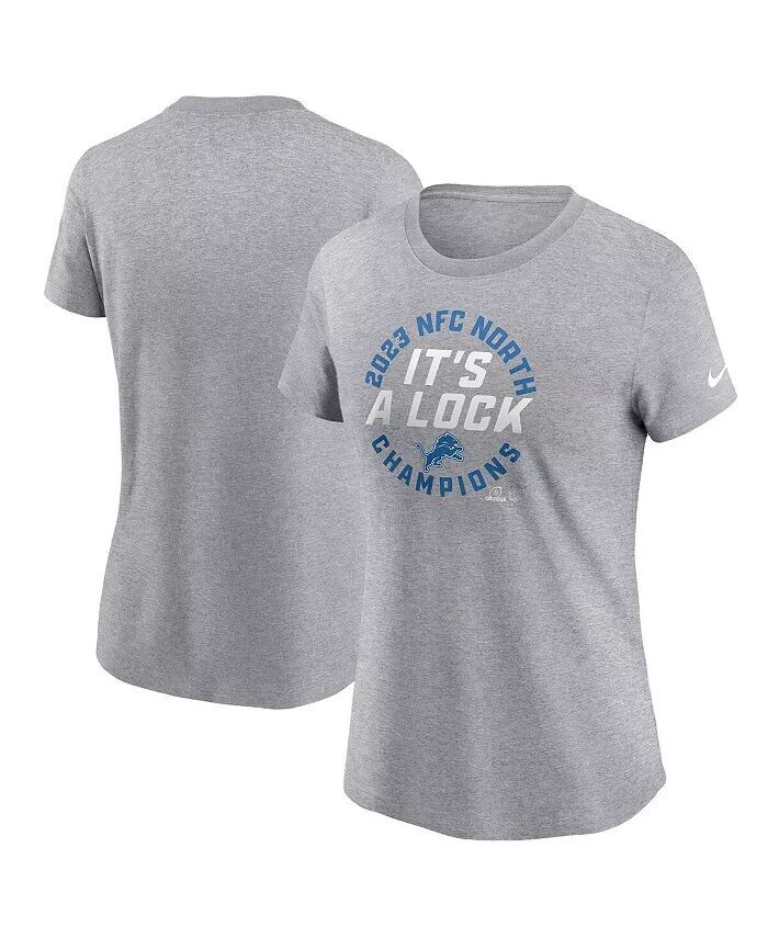 Женская серая футболка Detroit Lions 2023 NFC North Division Champions Locker Room Trophy Collection Nike, серый
Женская серая футболка Detroit Lions 2023 NFC North Division Champions Locker Room Trophy Collection Nike, серый