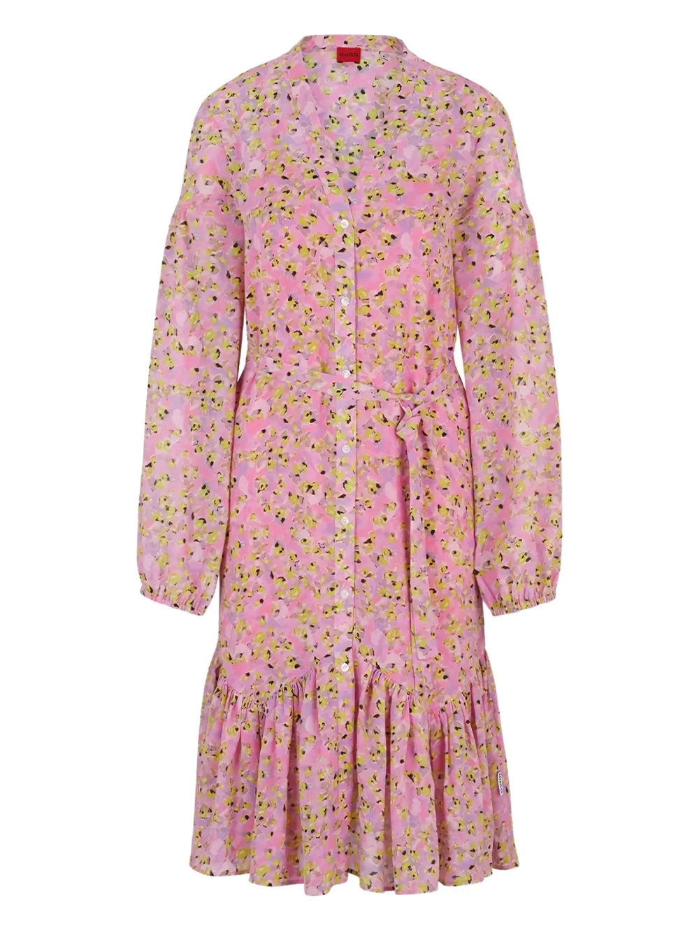 Платье миди с поясом и цветочным принтом BOSS, розовый
Платье миди с поясом и цветочным принтом BOSS, розовый