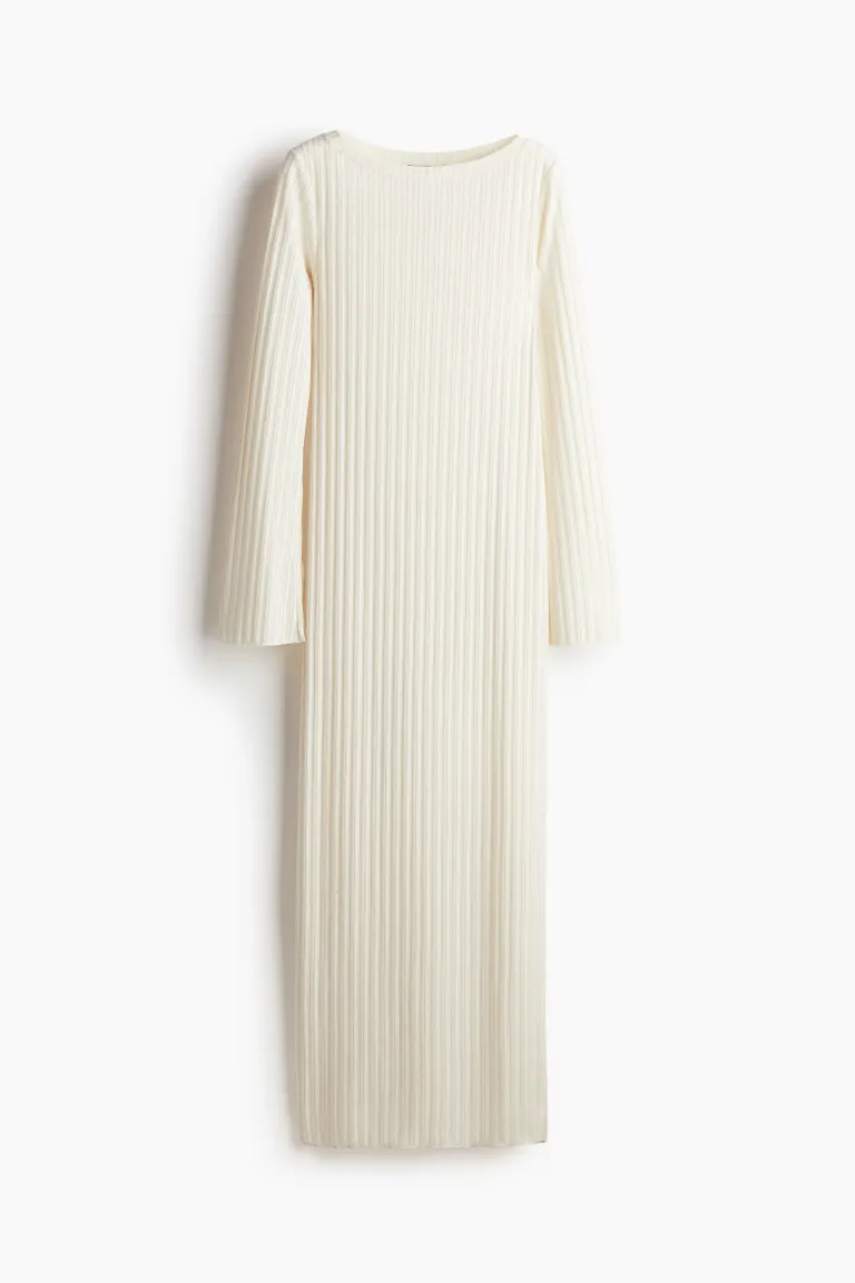 Трикотажное платье в рубчик H&M, бежевый
Трикотажное платье в рубчик H&M, бежевый