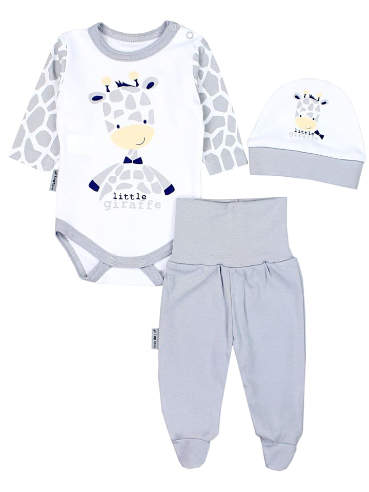 TupTam Детский комплект одежды: боди с длинными рукавами, штанишки, шапочка (3 предмета), серый/белый
TupTam Детский комплект одежды: боди с длинными рукавами, штанишки, шапочка (3 предмета), серый/белый
