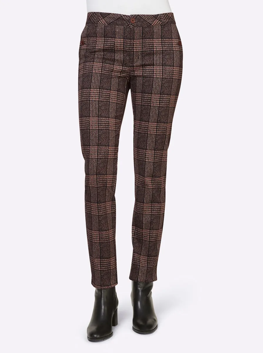 Heine удобные джинсы (1 шт.), цвет Braun-Schwarz-Kariert 
Heine удобные джинсы (1 шт.), цвет Braun-Schwarz-Kariert