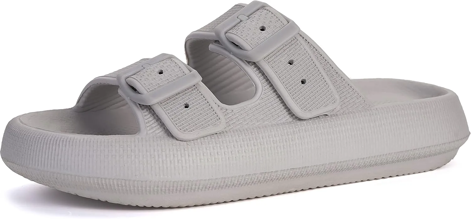 Тапочки BRONAX для женщин и мужчин | Регулируемые шлепанцы с двойной пряжкой для душа | Сандалии с утолщенной мягкой подошвой, темно-серый
Тапочки BRONAX для женщин и мужчин | Регулируемые шлепанцы с двойной пряжкой для душа | Сандалии с утолщенной мягкой подошвой, темно-серый