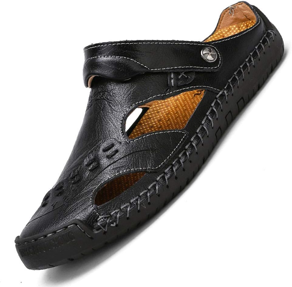 Мужские кожаные сандалии JEBU с закрытым носком для повседневной прогулки на улице, ручной работы, регулируемые, летние пляжные, черный
Мужские кожаные сандалии JEBU с закрытым носком для повседневной прогулки на улице, ручной работы, регулируемые, летние пляжные, черный