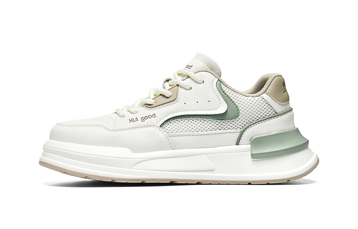 Нескользящие износостойкие низкие мужские кроссовки HLA, White Brown
Нескользящие износостойкие низкие мужские кроссовки HLA, White Brown