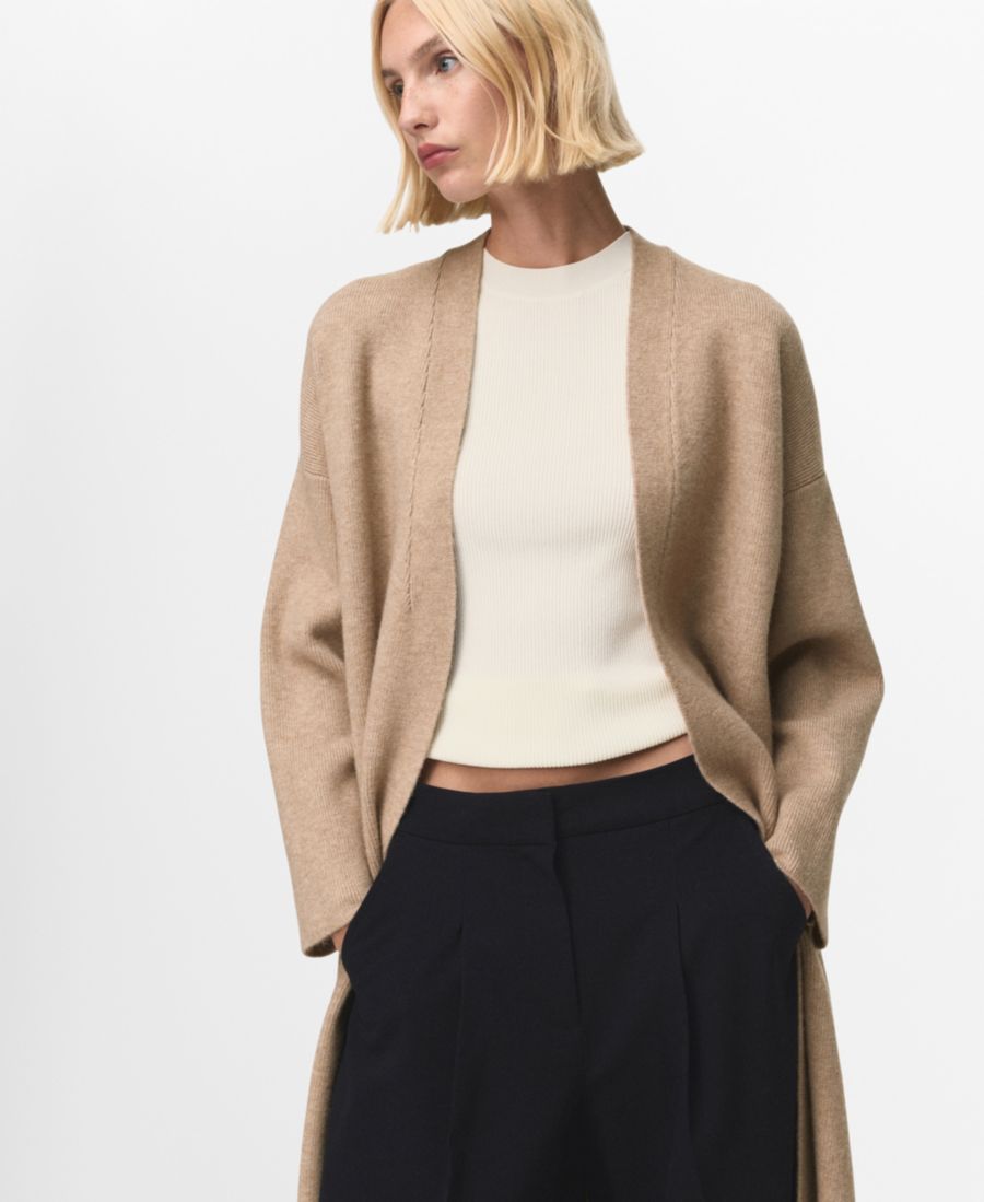 Длинный вязаный женский кардиган MANGO, Light, Pastel Gray
Длинный вязаный женский кардиган MANGO, Light, Pastel Gray