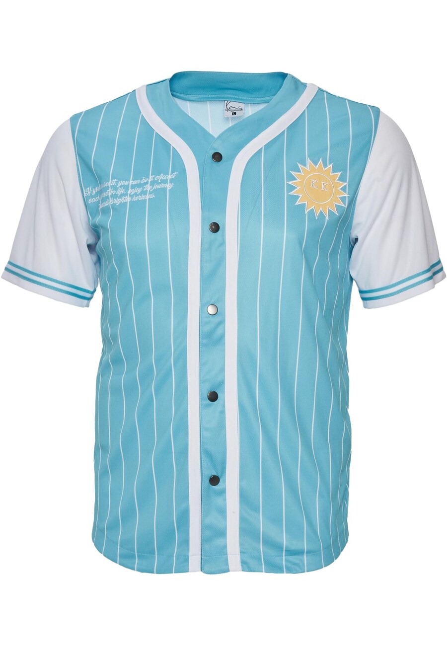 Повседневная рубашка Karl Kani Comfort fit Button Up Shirt, бирюзовый 
Повседневная рубашка Karl Kani Comfort fit Button Up Shirt, бирюзовый