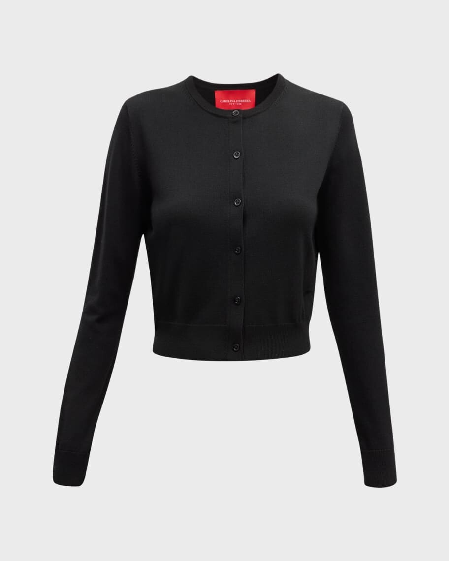 Шерстяной кардиган с круглым вырезом Carolina Herrera, Черный, Шерстяной кардиган с круглым вырезом Carolina Herrera
Шерстяной кардиган с круглым вырезом Carolina Herrera, Черный, Шерстяной кардиган с круглым вырезом Carolina Herrera