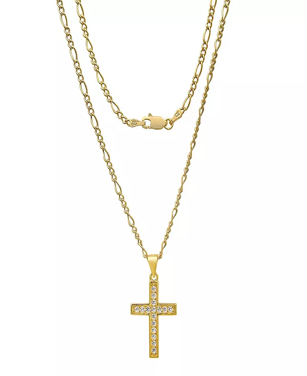 Позолоченный крест-подвеска в виде цепочки Фигаро унисекс Steeltime, gold
Позолоченный крест-подвеска в виде цепочки Фигаро унисекс Steeltime, gold