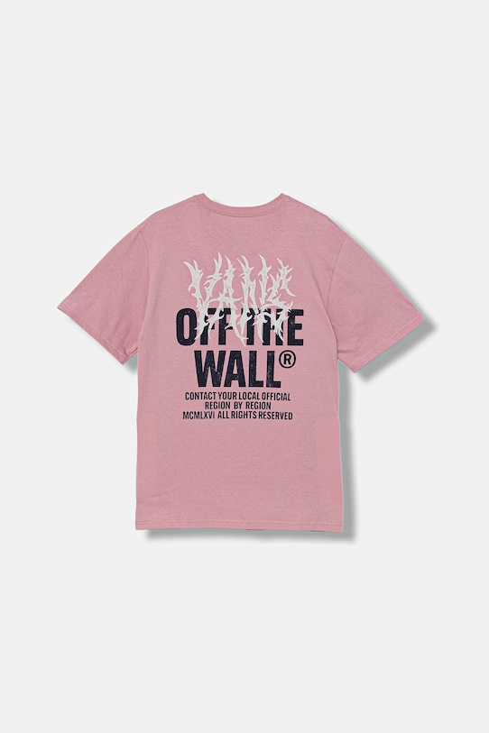 Детская хлопковая футболка Metal Wall SS Vans, розовый
Детская хлопковая футболка Metal Wall SS Vans, розовый