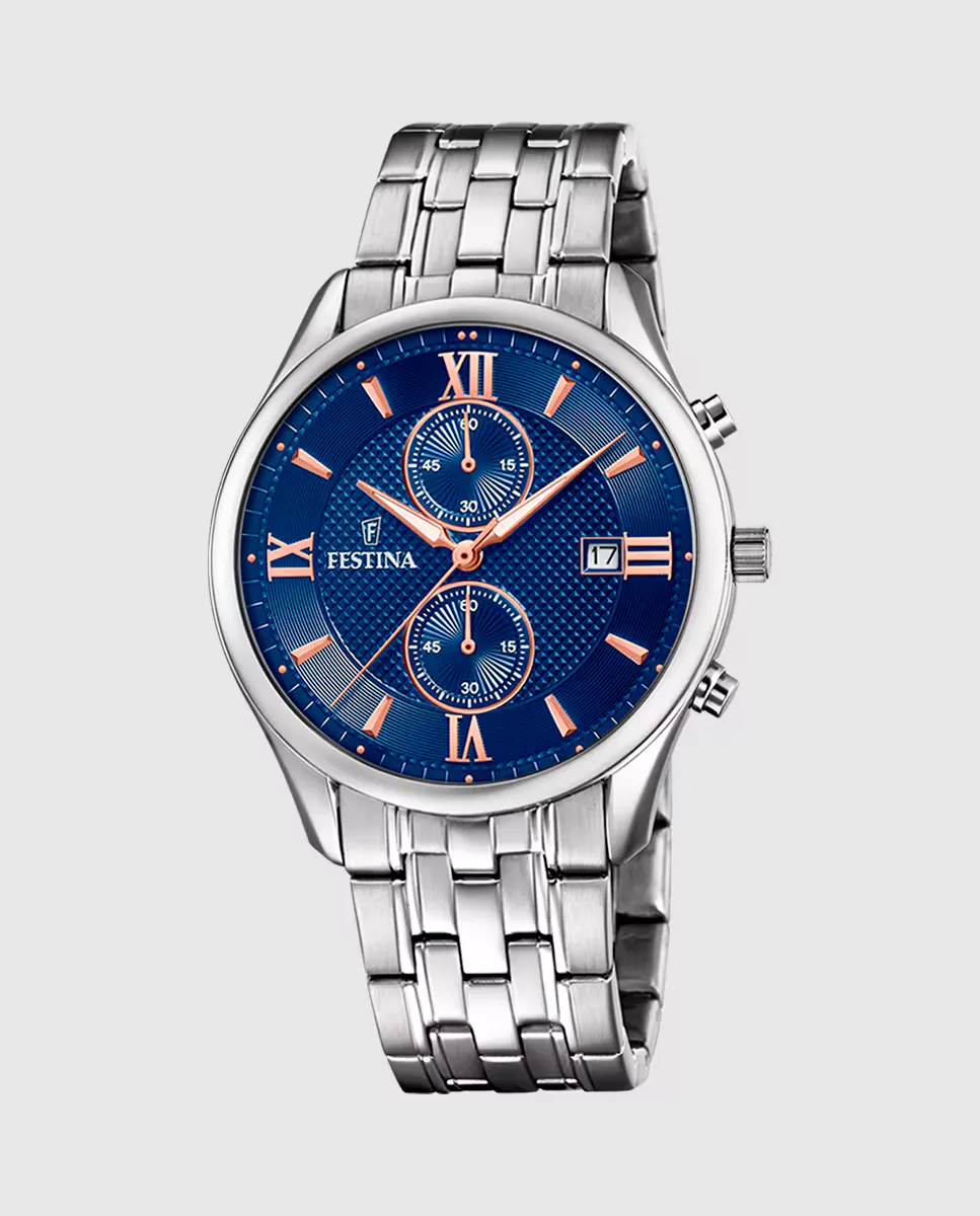 F6854/6 Timeless Мужские часы с хронографом из серебряной стали Festina, серебряный
F6854/6 Timeless Мужские часы с хронографом из серебряной стали Festina, серебряный